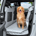 Dog Car Seat Cover for Back Seat - Waterproof Pet Hammock with Embedded Insert Door Protectors (XLarge for Crew Cab Truck with Fold‑Up Seat) by Unknown