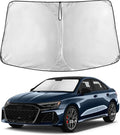 EcoNour Windshield Sunshade Compatible for Audi RS 5 2013-2023 2024 2025 | Sun Visor for Front Windshield & Window Sun Shade Cover, UV Heat Blocker & Protector, Car Accessories by EcoNour