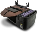 AutoExec AE-RMCD-PI-PS-21M Roadmaster Car Desk for Your Vehicle Workstation and Mobile Office, Mahogany with 400 watt Power Inverter and Printer Stand | Vehicle Workstation, Mobile Office, 400 Watt Power Inverter, Printer Stand by AutoExec
