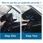 Car Sun Shade Windshield Custom Car Umbrella Foldable Uv Ray Reflector Front Window Sun Shade Visor Shield Cover - Image 4