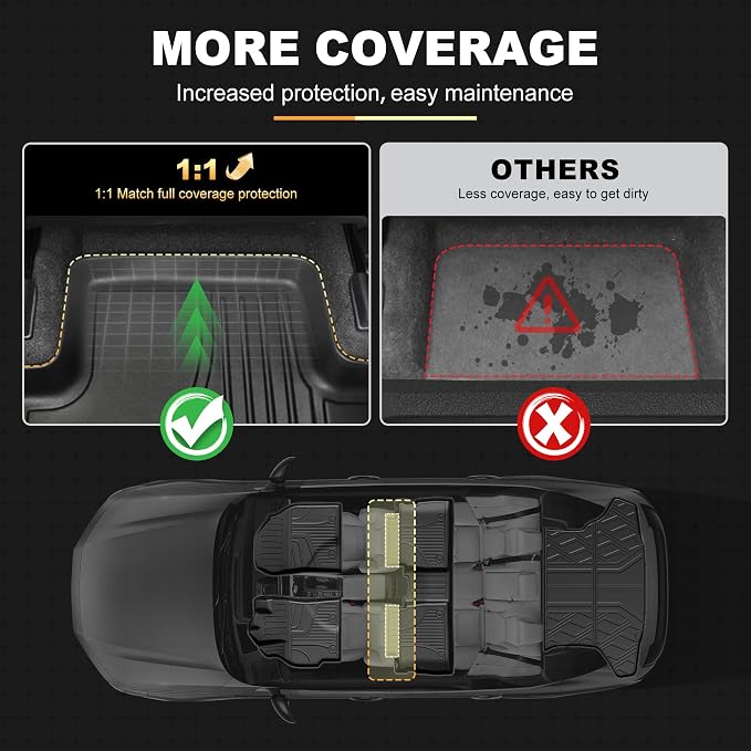 Floor Mats Fit for Toyota Corolla Sedan 2014-2019, Floor Liners + Cargo Mat | Not for Hatchback, Custom Fit Cargo Liner All-weather Protection Waterproof Easy to Clean Heavy Duty - Image 8