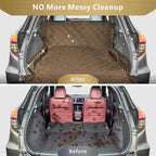 SUV Cargo Liner for Dogs - Water Resistant Trunk Cover for Midsize SUVs | Pet Cargo Cover with Bumper Flap Protector, Non-Slip Car Trunk Mat, Dog Car Seat Cover Prevents Scratches Pet Hair Mud Dirt - Image 3