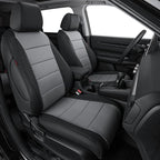 coverdream Custom Seat Covers for 2023-2026 Honda CR-V,Premium Faux Leather Car Seat Cover Set,Full Set Waterproof SUV Seat Protector,Armrest Covers Included(Black/Gray) by Coverdream