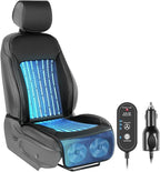 2026 Upgraded Cooling Car Seat Cover Front Seat, 12V-24V Ventilated Cooling Car Seat Cushion, Cooled Seat Cover for Car SUV Truck Universal Fit, Classic Black by RevoluteYourDrivingExperience