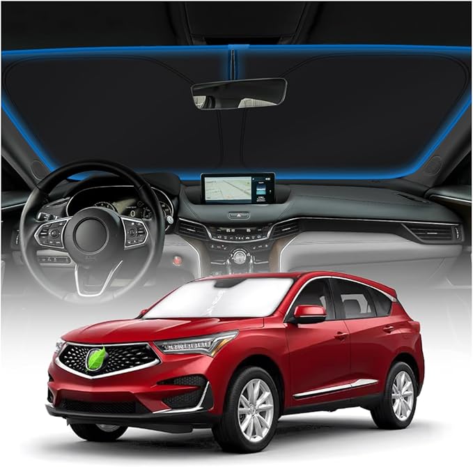 KUST Windshield Sun Shade Custom Fit for 2019-2024 2025 2026 Acura RDX Accessories Windshield Sunshade Window Shade Sun Visor Protector Foldable Blocks UV Rays Keep Your Car Cooler by KUST