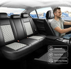 for Subaru Forester 2009-2026 Car Seat Covers, Full Set, Gray | Luxury Full Coverage Leather Seat Protectors, Waterproof Breathable, Non-Slip, Easy to Install, Airbag Compatible, All-Season - Image 5