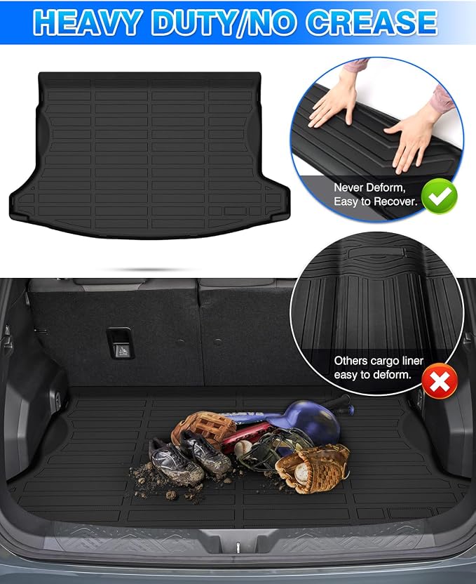 Cartist Cargo Liner Fits for 2018-2023 Crosstrek & 2017-2023 Impreza (Not fit Crosstrek Hybrid Models) Accessories All Weather Trunk Mat for Crosstrek Carpet Protection TPE Heavy Duty - Image 6