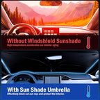 Car Windshield Sunshade Umbrella – Sun Shade for car Windshield Blocks UV Rays & Heat, Keeps Interior Cool, Foldable Sun Visor Cover with Universal Fit for Front Windows(56" L x 31" W) - Image 5