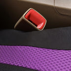 Flying Banner Car Seat Covers Front Seats Mesh Fabric Rear Bench Split Polyester Cover Easy Installation SUV CAR Woman Lady Femal (Front Set, Black Purple) - Image 7