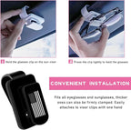 Ohleats Sunglasses Holder for Car Sun Visor, US Flag Metal Auto Eyeglass Hanger Clip, Multi-Function Ticket Card Clip Eyeglasses Mount, Truck Car Accessories for Men Women (Black) - Image 3