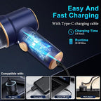 KMM Handheld Car Vacuum Cleaner, Hand Held Vacuum Cleaner and Air Duster | 9000PA Strong Suction, Cordless, 120W High Power, Multi-Nozzles & LED Light, for Home, Car, Office, Pet - Image 4