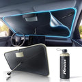 2026 Upgraded Nmoiss True Dual Layer Air Cool Windshield Sun Shade Umbrella | Drive to Superior Coolness & Comfort Block 99% UV Sun Rays & Heat Damage Keep Cool Protect Interior Zero Light Leakage XS by Nmoiss