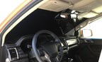 HeatShield, The Original Windshield Sun Shade, Custom-Fit for Toyota 4Runner SUV w/Rear View Mirror Cutout 1996, 1997, 1998, 1999, 2000, 2001, 2002 Gold Series - Image 2