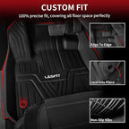 LASFIT Floor Mats for Honda CR-V 2023-2026 (Gasoline & Hybrid & e:FCEV) | All Weather Custom Fit Anti-Slip TPE Floor Liners 1st & 2nd Row & Cargo Liner (Upper Position), Full Set - Image 2