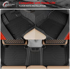 Floor Mats Set for 2023 2024 2025 2026 Honda CRV Gas | with Lower Deck Non-Hybrid Trunk Mat Cargo Mat Liner TPE All Weather Back Seat Cover 2024 CR-V Accessories - Image 2