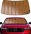 Pigenius Windshield Sunshade for Honda Accord 2023-2026, Custom Front Window Sun Shade - Leather by Pigenius