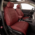 EKR Car Seat Covers for Honda HRV 2023-2027,Leatherette Full Set | Custom Fit for Honda HRV EX-L 2023-2027 Glove-Like Fit,Airbag Compatible,Easy Clean,Faux Leather(Burgundy) by EKR