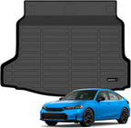 AUXKO All Weather Cargo Mat for Honda Civic Hatchback (Not Sedan) 2026-2022 | High Wall,All-Weather,All Season,Odorless,Anti Slip,Rain&Salt Resistant,TPE Material,Black,Accessories,Pet Friendly by AUXKO