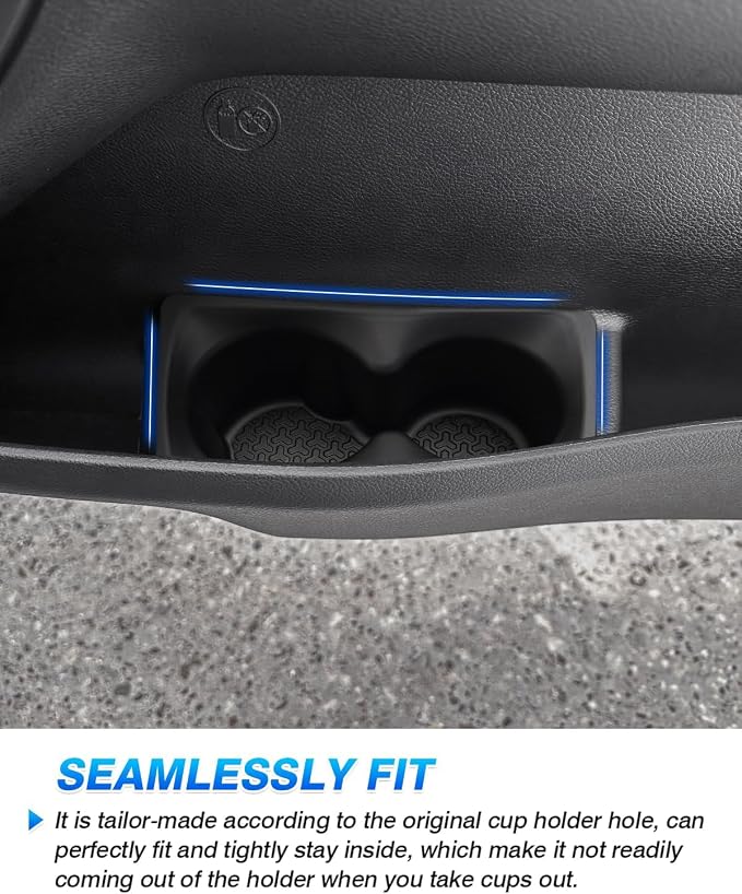 Autorder Door Side Cup Holder Insert for 2019-2025 Dodge Ram 1500 2500 3500 Accessories Water Cup Holders Door Organizer Handle Pocket Tray - Image 5