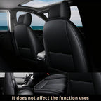 Custom Fit Seat Covers for Honda Civic Sedan EX-L,EX-T 2016-2021 Premium Comfort Faux Leather Car Seat Covers Black - Image 3