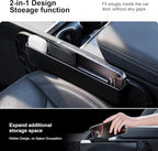 2-in-1 Car Steering Wheel Desk Tray & Car Seat Gap Filler Organizer – Silicone Look Table for Laptop, Eating Food, Writing – Work Road Trip Essentials Accessories（red） - Image 2