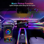 Acrylic 6 in 1 Car LED Lights Interior, RGB Ambient Lighting Car 584 LEDs | 16 Million Colors, APP Control, MusicSync Interior Car Lights for Women Men - Image 5