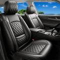 for Subaru Crosstrek 2016-2026 Car Seat Covers, Full Set, Black | Luxury Full Coverage Leather Seat Protectors, Waterproof Breathable, Non-Slip, Easy to Install, Airbag Compatible, All-Season by Unknown
