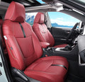 Custom Fit RAV4 (Not for Hybrid) Car Seat Covers Fit for Toyota RAV4 LE Limited XLE 2019 2020 2021 2022 2023 2024 2025 with Waterproof Faux Leather (Wine red, LU01-XLE) by Unknown