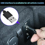 BESULEN Car Interior LED Lights, Neon Light Kit with USB Port, Ice Blue | 4 in 1 Car Ambient Neon Light Kit with USB Port, Interior LED Atmosphere Lights, Decoration for Car Home Garden Party - Image 5