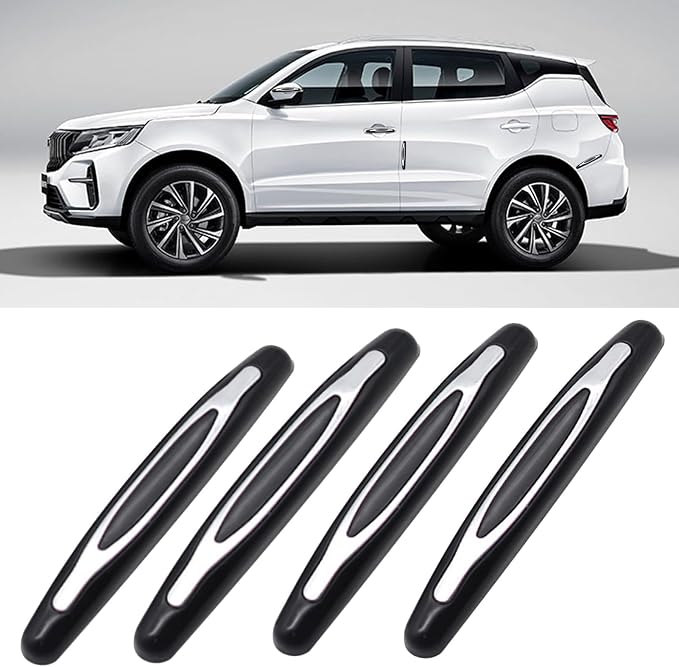 4 Pcs Car Door Edge Guards Car Side Door Protector Suitable for Various Car Pads Door Shock Absorbers-Black by VAHINIX