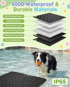 Dog Car Seat Cover, 600D Heavy Dute Car Seat Cover for Dogs Pets,100% Waterproof Anti-Scratch Nonslip Dog Hammock for Cars, Seat Covers Protector with SeatBelt for Sedan SUV Truck XLPRO Hard Black - Image 7