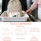 YOPCDJ 3PCS Clear Toiletry Bag, TSA Approved Travel Makeup Pouch with Zipper for Cosmetics and Toiletries, Diaper Bag Organizer Pouch Set, Women's Purse Organizer and Clear Car Bag - Image 7