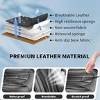 Fit Pathfinder Car Seat Covers Premium Leather for Nissan Pathfinder 2011-2025 2026. Waterproof， Breathable, Scratch-Resistant & All-Weather Seat Cushion Protector（2 Front Seats,All Black - Image 6