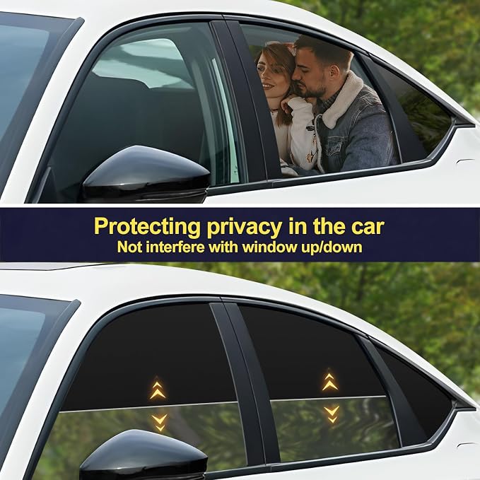 ZATOOTO Car Window Shades Custom Fit for Honda Civic 2017-2024, Privacy | Heat Reflective, Keep Car Cool, 6 Pack Custom Fit, Ideal for Camping, Naps & Protecting Valuables, Easy Foldable Storage - Image 5