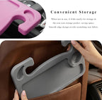 Car Steering Wheel Desk, 2 in 1 Multipurpose Auto Seat Stand Tray for Food Drink Laptop, Portable Double Sided Vehicle Steering Wheel Table for Eating & Work, Car Accessories (Gray) - Image 5