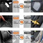 K5 Car Seat Covers Custom Fit for Kia K5 2021-2025 2026, Full Coverage Leather Waterproof Breathable Seat Covers Full Set, Automotive Seat Protectors, Airbag Compatible(5 Seats, Black) - Image 5