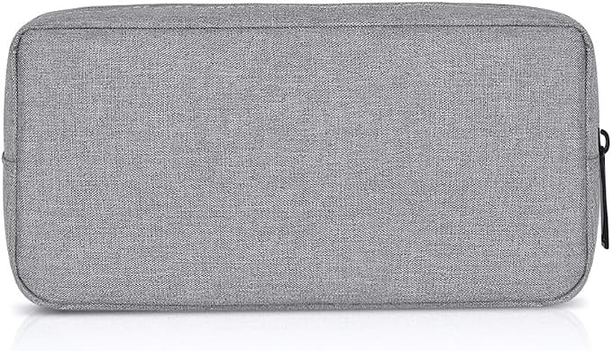 Universal Electronics/Accessories Soft Carrying Case Bag, Durable & Light-weight,Suitable for Out-going, Business, Travel and Cosmetics Kit (Big-Gray) by ERCRYSTO