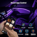 Car LED Strip Lights, Interior Acrylic LED Lights for Car with Dynamic Rainbow Dream Color Chasing, Ambient Lighting Kits Music Sync (8 in 1(6 * 29.5"+43.3"+14.5")) - Image 4