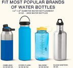 SEVEN SPARTA 2 Pack Car Cup Holder Expander Organizer Adjustable Base, Compatible with Yeti 20/26/30 oz, Hydro Flasks 32/40oz, Nalgenes 30/32/38/48 oz, Other Bottles in 3.4"-3.8" (Black and Silver) | Compatible with Yeti, Hydro Flask & Owala 32-40oz, U... - Image 4