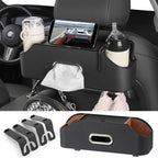 Car Seat Back Cup Holder, 4-in-1 Multifunctional Backseat Organizer with Tissue Box Storage & Hooks (Black) by Sancaral