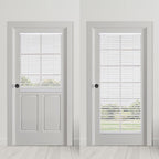 DEZ FURNISHINGS Cordless No Tools 1" Magnet Mini Blinds for Metal Doors, Room Darkening, 25" W x 42" H, White - Image 2
