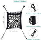 Dog Car Net Barrier 3 Layers with Auto Safety Mesh Organizer, Universal Stretchable Pet Barrier Backseat Storage Mesh Bag Dog Car Divider Net for Cars, SUVs-Drive Safely with Children and Pets - Image 2
