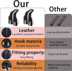 4 Pack Car Seat Headrest Hooks for Purses and Bags, Car Purse Holder With Double Metal Hooks, Headrest Back Seat Handbags Hook, Universal Car Purse Hanger, Cute Car Hanging Accessories, Black - Image 5