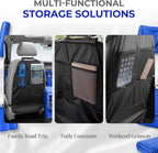 2 PCS Kick Mat Back Seat Protector, Anti-Mud Auto Seat Back Protective Cover with 2 Storage Pockets, Waterproof Backseat Kick Mats for Cars Trucks SUVs, Car Accessories - Image 4
