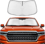 Motor Trend Custom Fit Dodge Ram 1500 Windshield Sun Shade - Fits All (2019-2026) Trims - Foldable Pop-Up Car Windshield Sunshade Dodge Ram 1500 Accessories - Automotive Ram Truck Interior Protection by MotorTrend