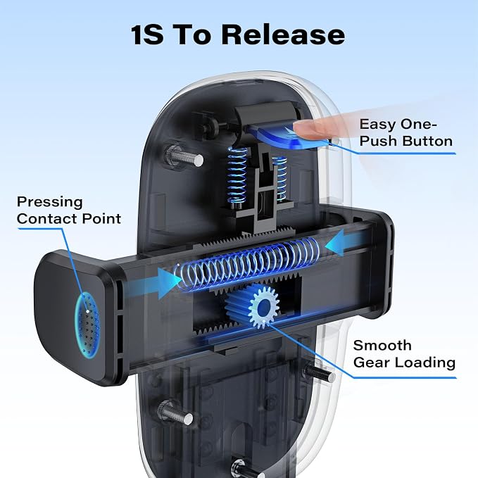 CD Phone Holder for Car, Easy One-Button Release CD Slot Phone Mount | Stable Clamp, 360° Rotation, Works with Thick Cases, Fits iPhone, Samsung, Google, Moto & Most Smartphones - Image 3