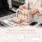 2PCS Clear Makeup Bags with Handles, TSA Approved Toiletry Bags, Diaper Bag Organizer Pouch, TPU Car Storage Organizer with Zippers, Waterproof Travel Organizer Bag for Women - Image 8