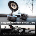 Car Phone Holder for Magsafe [120+LBS Strong Suction & 2800gf Magnetic] | 360° Adjustable Car Phone Mount, Phone Holders for Your Car for iPhone 17 Pro Max 16 15 14 13 12 Air - Image 2