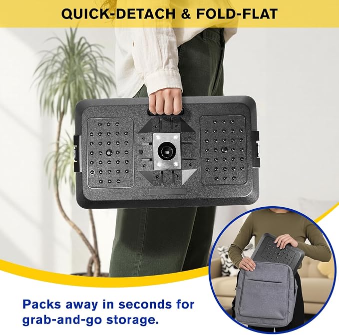 Car Seat Tray Table, Adjustable Car Desk for Laptop & Tablet | Multi-Function Travel Tray for Front Passenger/Rear/Driver Seat, Eating & Work Tray, Essentials Accessories for Long Trips - Image 8