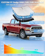 for Dodge RAM 2500 3500 2010-2025 2026 Windshield Sun Shade - 4 Layers | Car Sunshades for Front Windows Shade Cover Custom Fit RAM 2500 3500 250T Retractable Shade Blocks UV Rays Car Accessories - Image 2